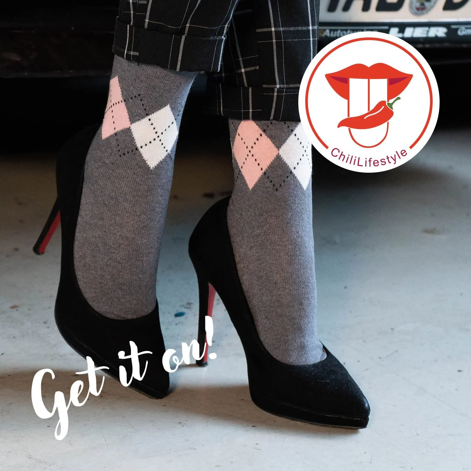 Шкарпетки Chili Lifestyle Diamond Checked BestCare Lady Diamond, Бавовна, Набір 10 шт, фото №2