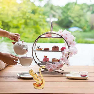 Ложка чайная, Эспрессо Ложка, Десертная Ложка, Кофейная Ложка с Держателем в Форме Лебедя, Маленькая Ложка, Металлический Органайзер с 6 Ложками, Набор Чайных Ложек для Чая, Кофе, Десерта, Можно мыть в посудомоечной машине synthetic.ua - Фото 1