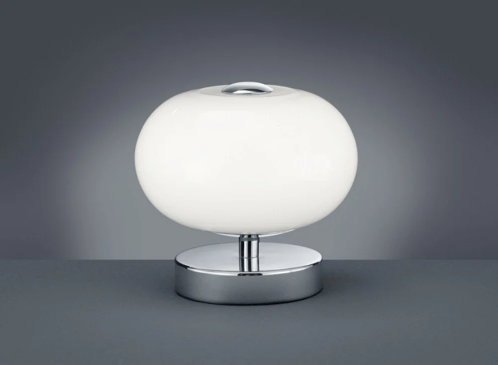 Світлодіодна настільна лампа Trio Leuchten Big Apple 529710106 Chrome White Glass, фото №2