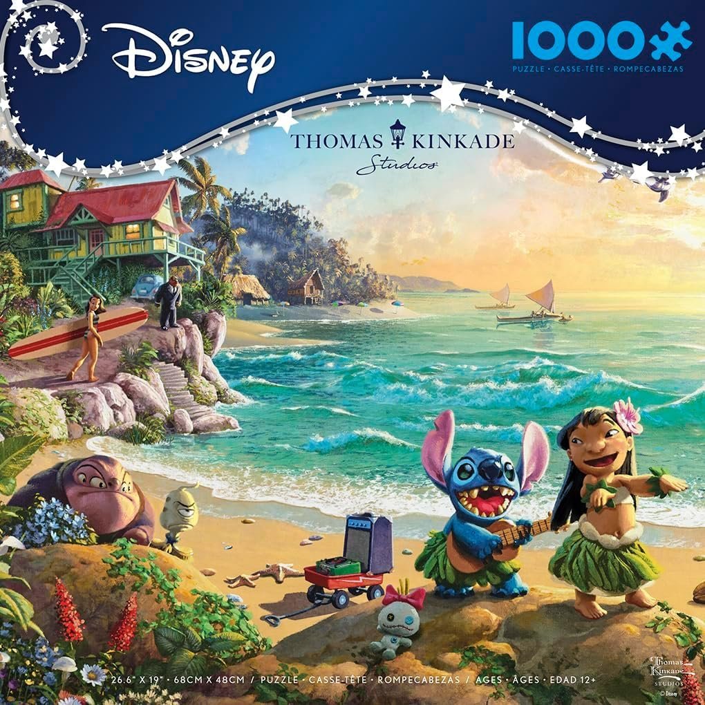 Пазл Ceaco Disney Thomas Kinkade Lilo and Stitch 1000 деталей, фото №2