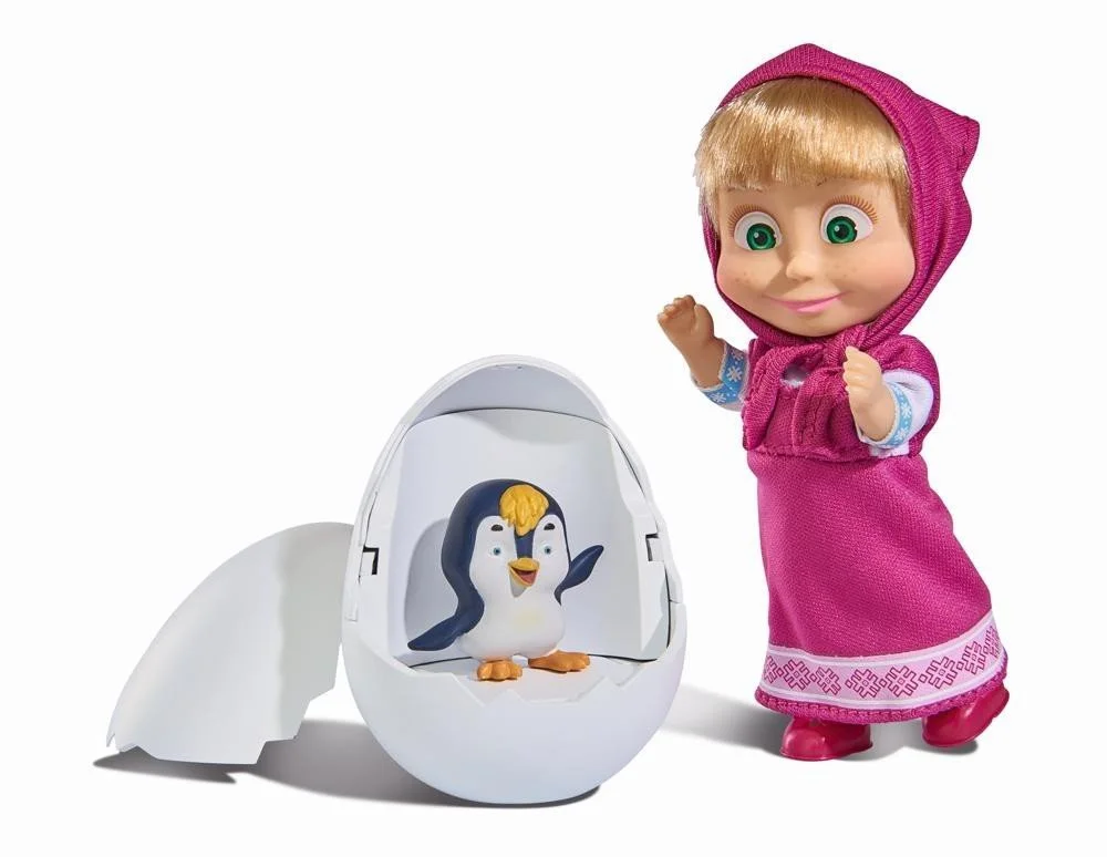 Лялька Simba Masha and the Bear Penguin in Egg 12 см, фото №1 Лялька Simba Masha and the Bear Penguin in Egg 12 см, фото №1