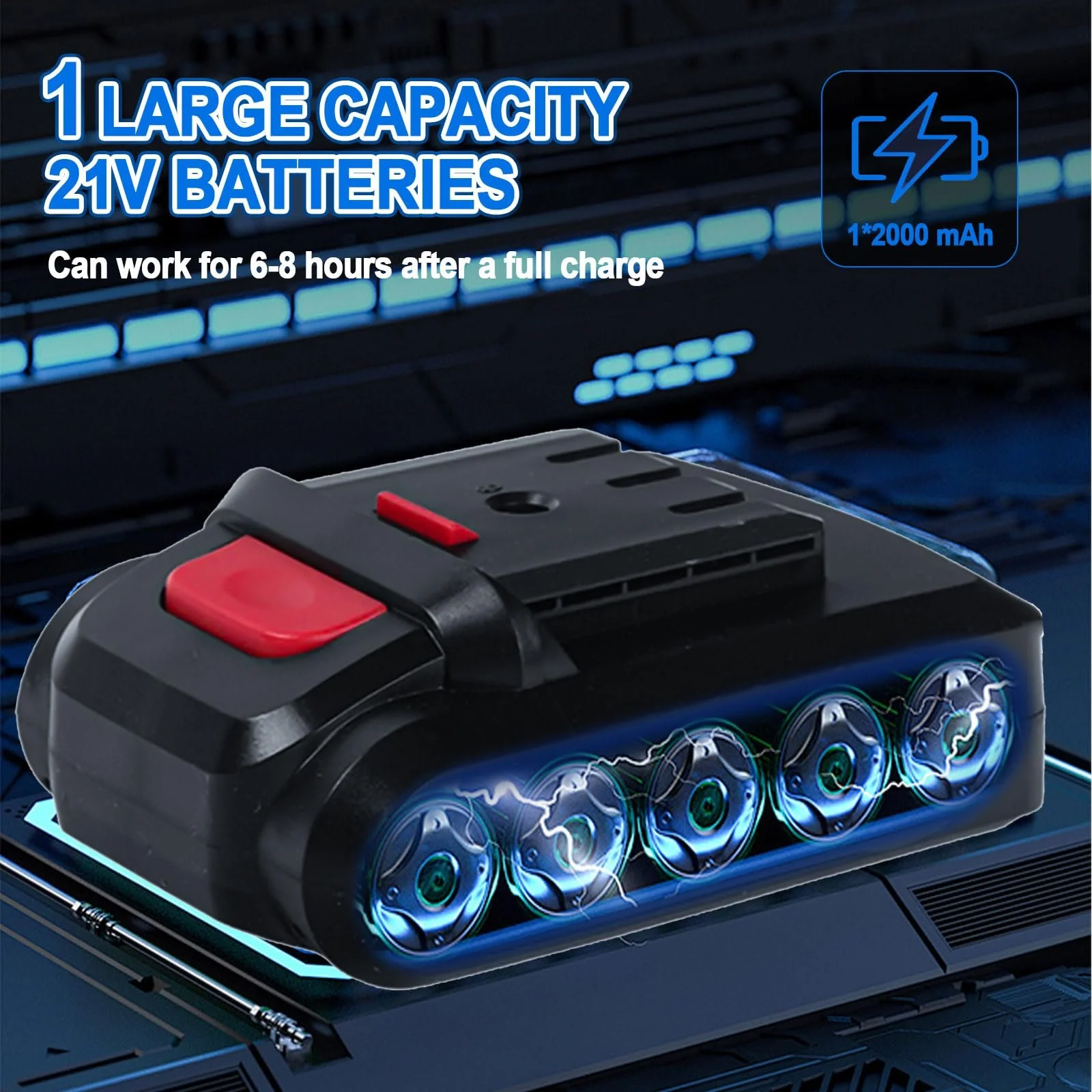 Секатор електричний Gotrain 40 мм акумуляторний з безщітковим двигуном та акумулятором 2000 мА, фото №3