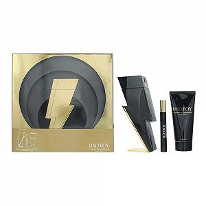 Парфумерний набір Carolina Herrera Bad Boy Туалетна вода 100 мл + Гель для душу 100 мл + Туалетна вода 10 мл - Фото 1