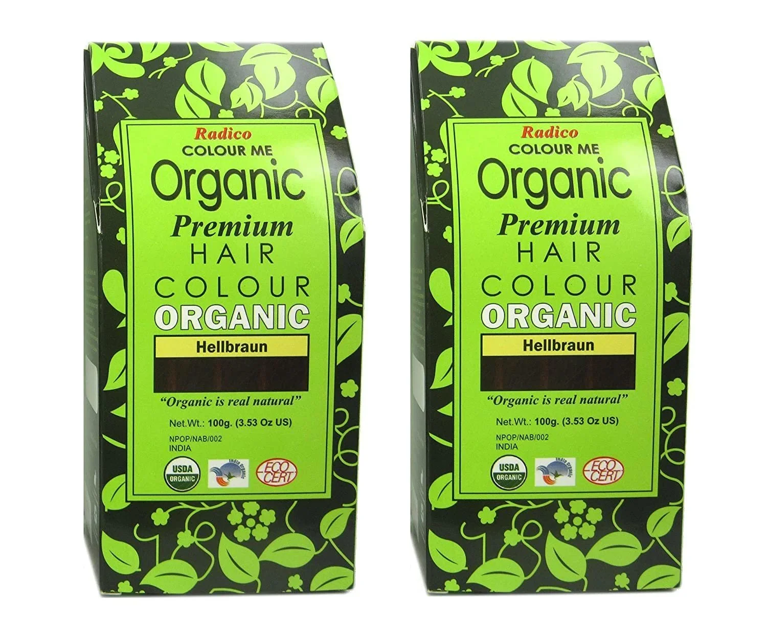 Фарба для волосся Radico Світло-коричневий Colour Me Organic Plant (Органічна, Веганська, Натуральна косметика) Світло-коричневий Brx2, фото №1 Фарба для волосся Radico Світло-коричневий Colour Me Organic Plant (Органічна, Веганська, Натуральна косметика) Світло-коричневий Brx2, фото №1