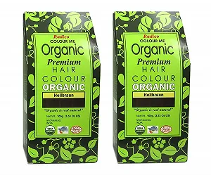 Фарба для волосся Radico Світло-коричневий Colour Me Organic Plant (Органічна, Веганська, Натуральна косметика) Світло-коричневий Brx2 - Фото 1