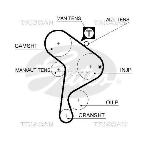Комплект ремня ГРМ TRISCAN 8647 29005 для AUDI SEAT VW, фото №2