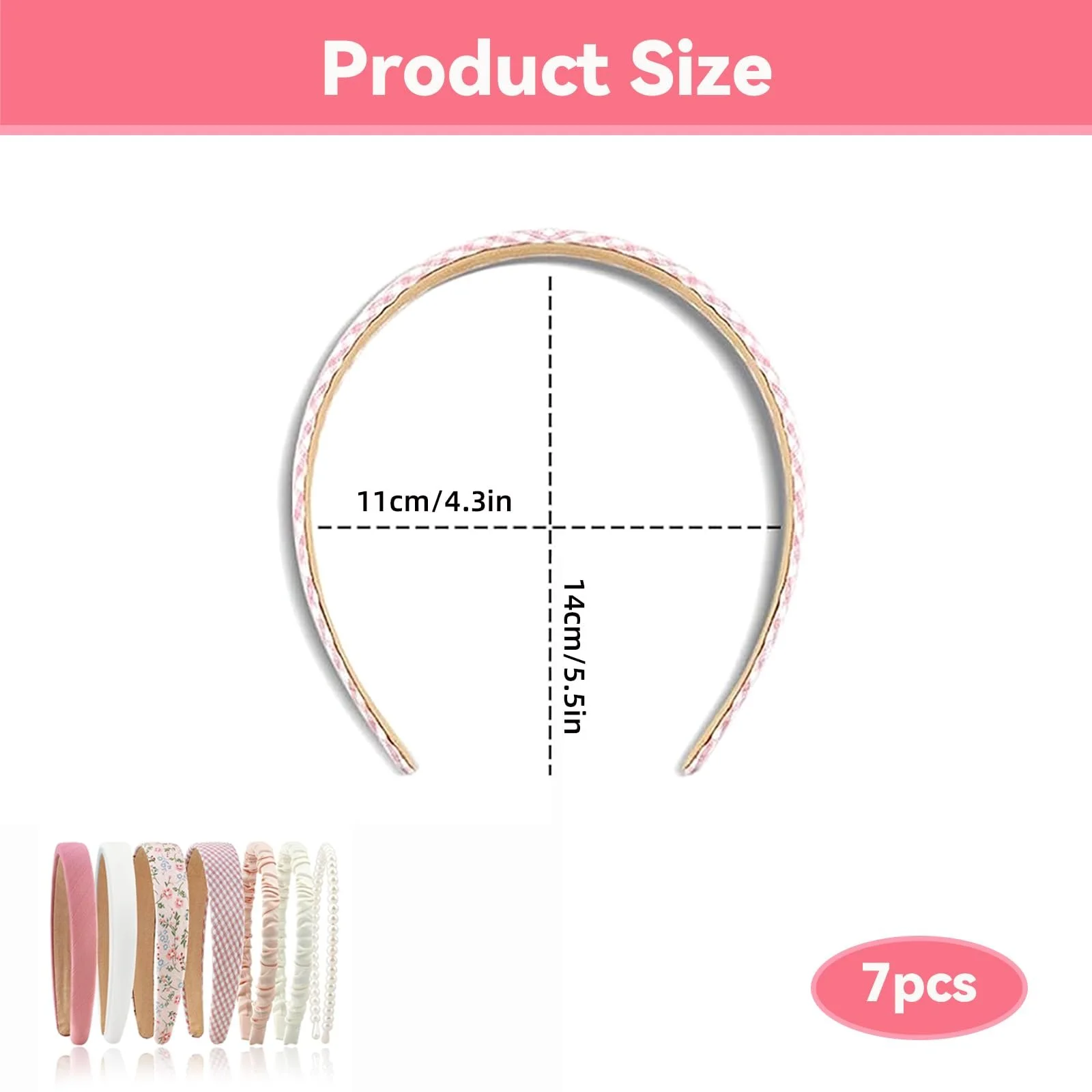 Набір обручів на голову для жінок 7 шт, фото №2 Набір обручів на голову для жінок 7 шт, фото №2