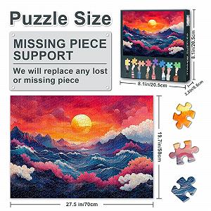 Пазл 1000 деталей Вовча зграя в осінніх тонах 50 x 70 см - Фото 1