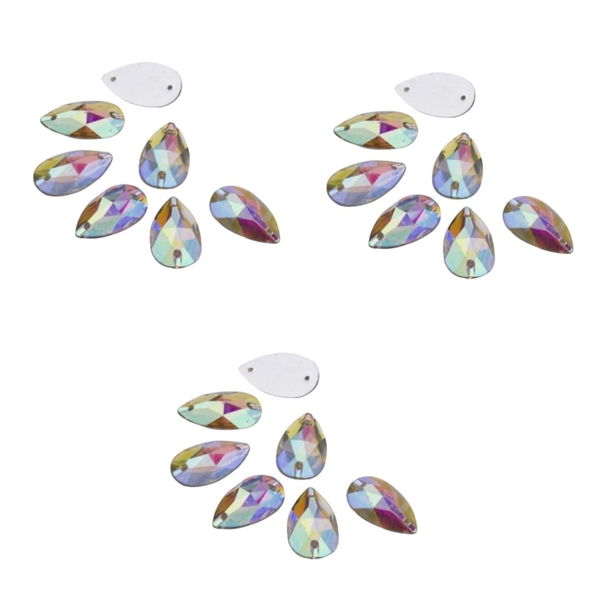 Капли воды Healeved, 150 шт, кристаллы из смолы с плоской задней частью для пришивания или приклеивания, для украшения костюмов и рукоделия, фото №8