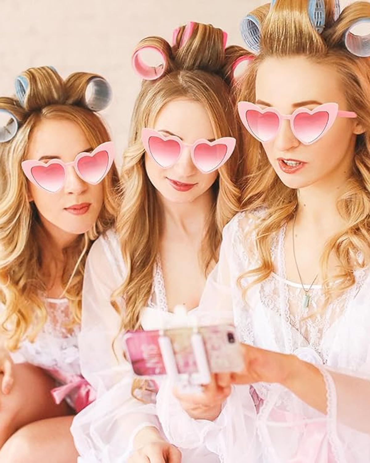 Сонцезахисні окуляри CULEB 2 пари, у формі серця, у стилі 90-х, ретро, смішні, милі, з мотивом серця, червоні, рожеві, фото №5