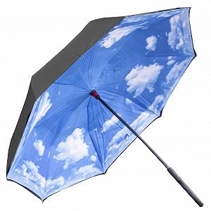 Зонт Up-Brella Голубое небо смарт обратного сложения ручка Hands Free умный Зонт Up-Brella Голубое небо смарт обратного сложения ручка Hands Free умный