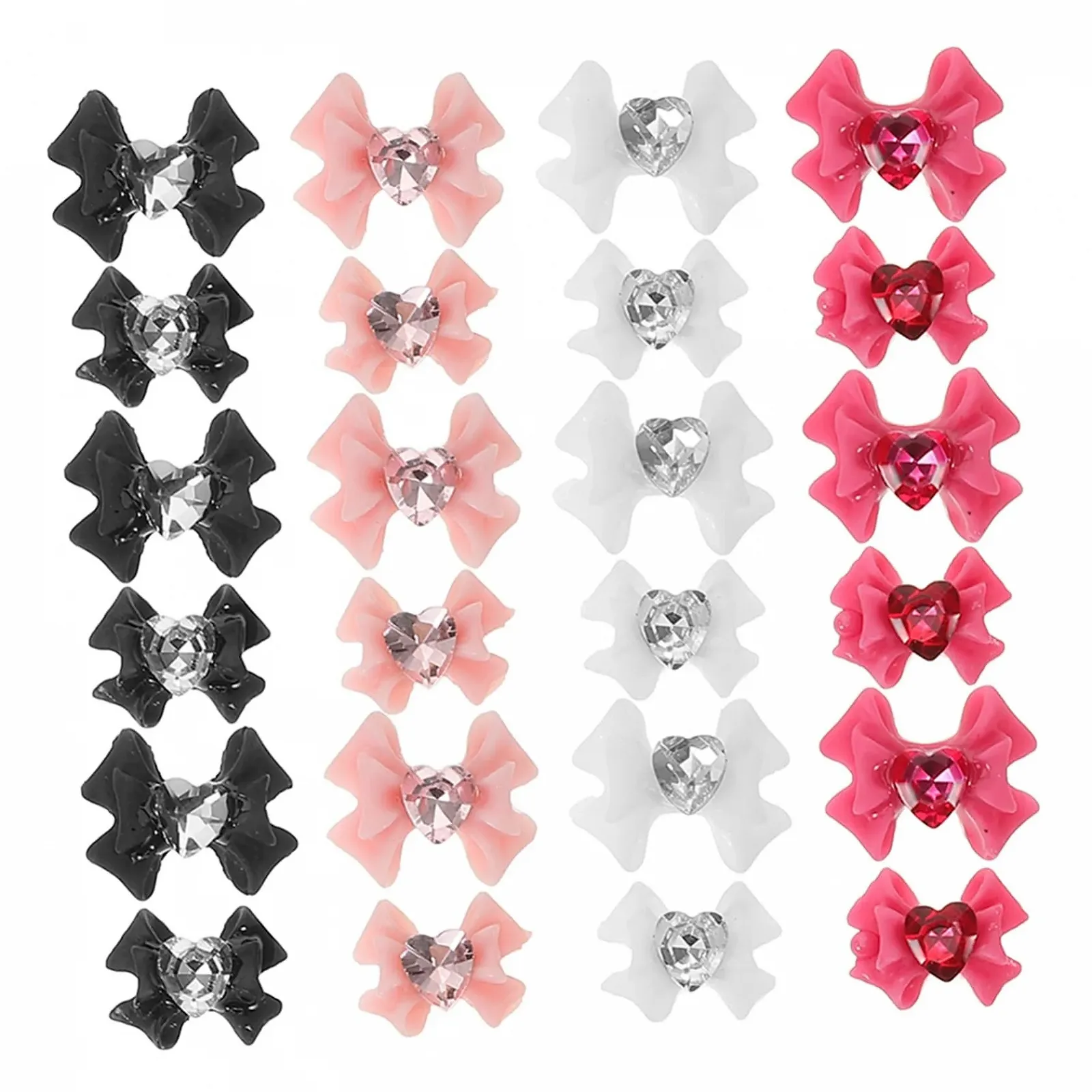 Подвеска для ногтей Бант Beavorty 160 шт. Смола, фото №1