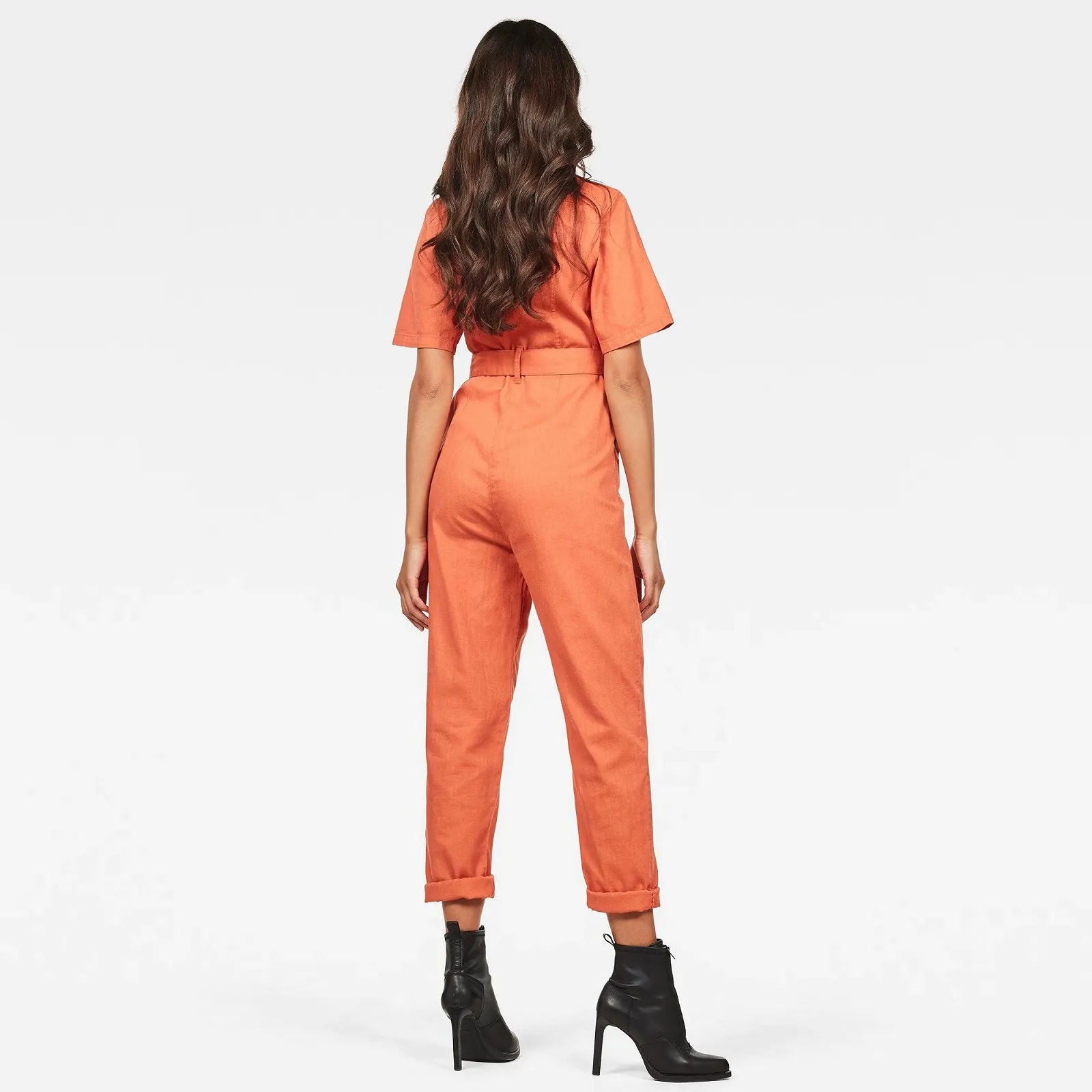 Жіночий комбінезон G-Star Bristum DC Jumpsuit Slim Dusty Royal Orange - L, фото №3