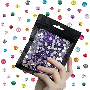 Стразы Кристалл Аметист Flatback Resin 6 мм, 1000 шт. - Фото 1