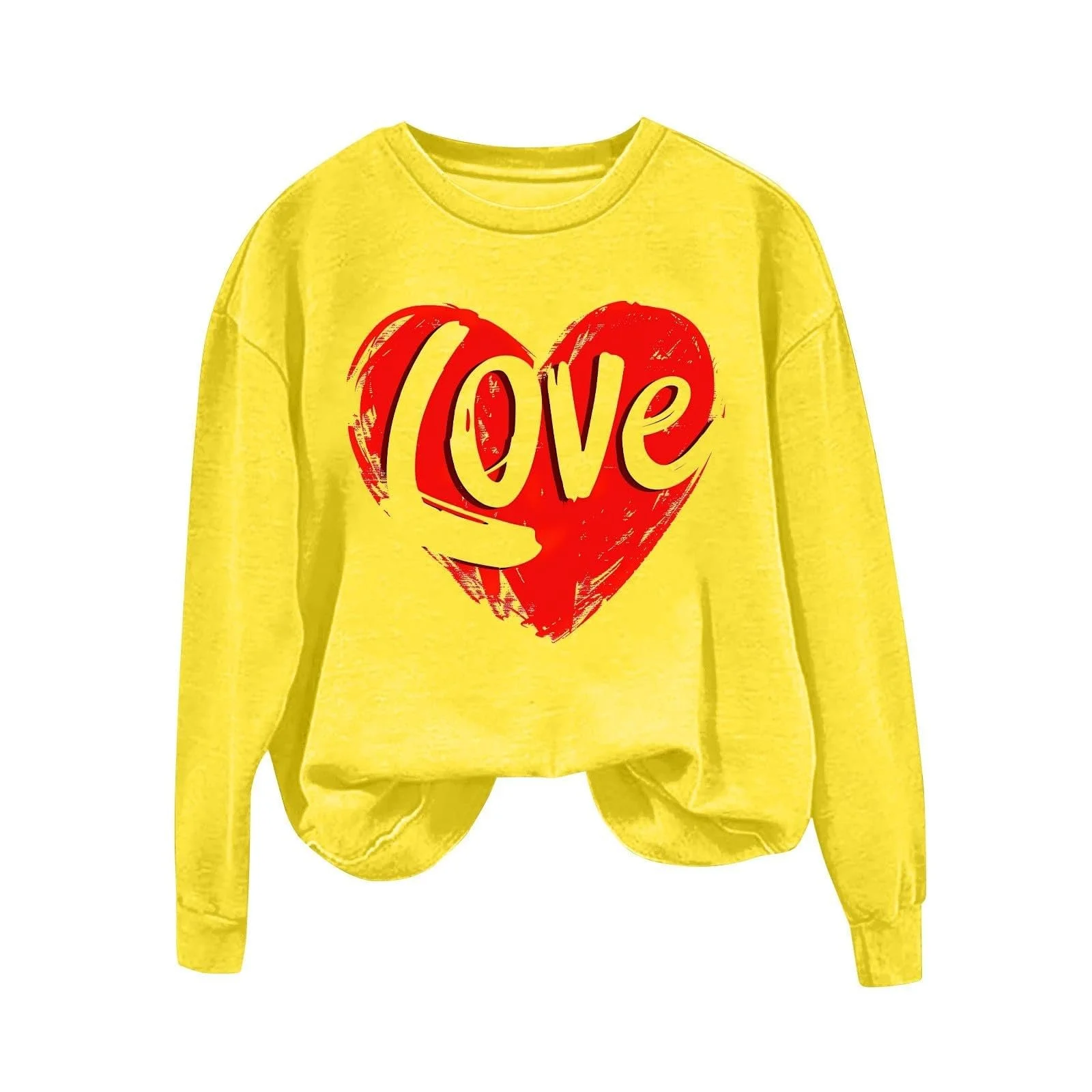 Женский Пуловер Gwnauz С принтом Сердца, фото №2 Женский Пуловер Gwnauz С принтом Сердца, фото №2