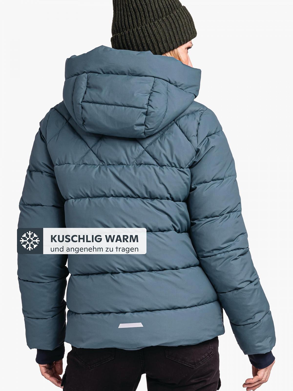 Куртка Schöffel Damen Ins Jacket Boston L, теплая зимняя куртка из переработанных материалов, легкая стеганая куртка с капюшоном, ветронепроницаемая и водоотталкивающая, фото №4