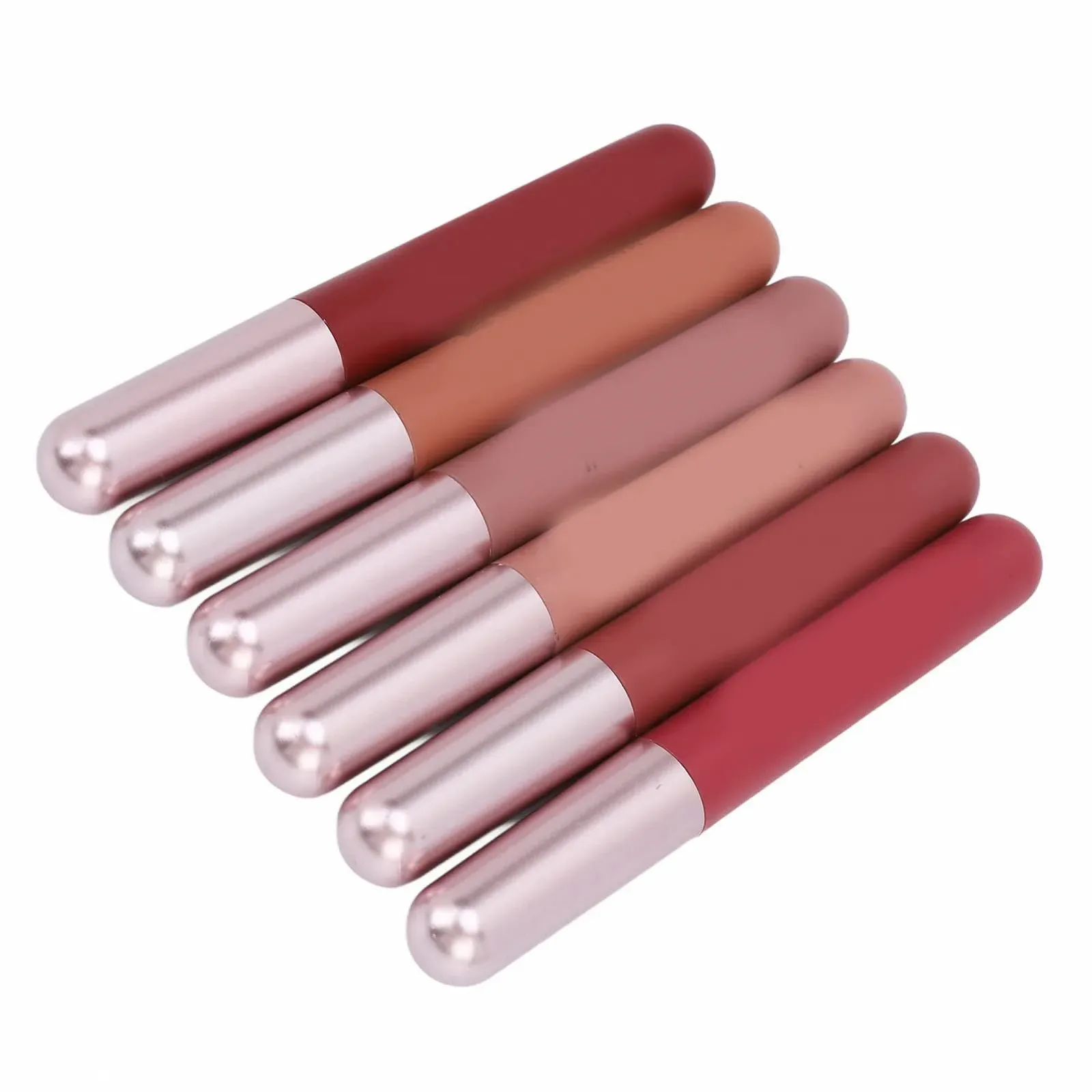 Матовий блиск для губ Набір 6 кольорів, фото №1