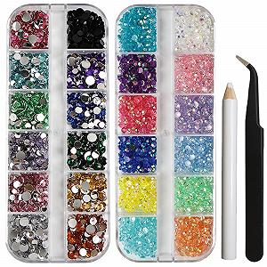 Стразы для ногтей Crystal Rhinestones Прозрачные круглые - Фото 1