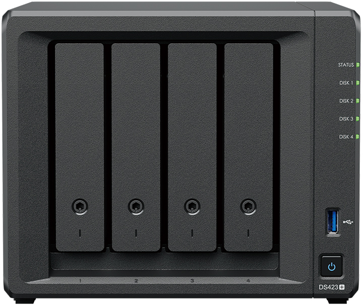 Мережеве сховище Synology DS423+ 4x 3.5" Black , фото №1