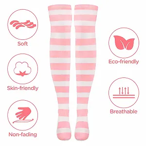 Шкарпетки до коліна LittleForBig Смугасті synthetic.ua - Фото 1