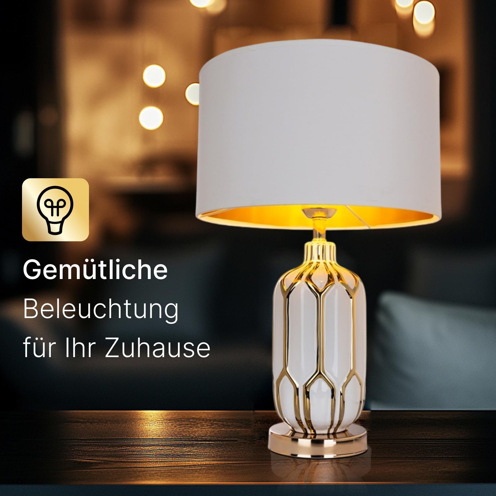 Настільна лампа LED ARTE LAMP REVATI чорний текстильний абажур з кабелем, фото №3