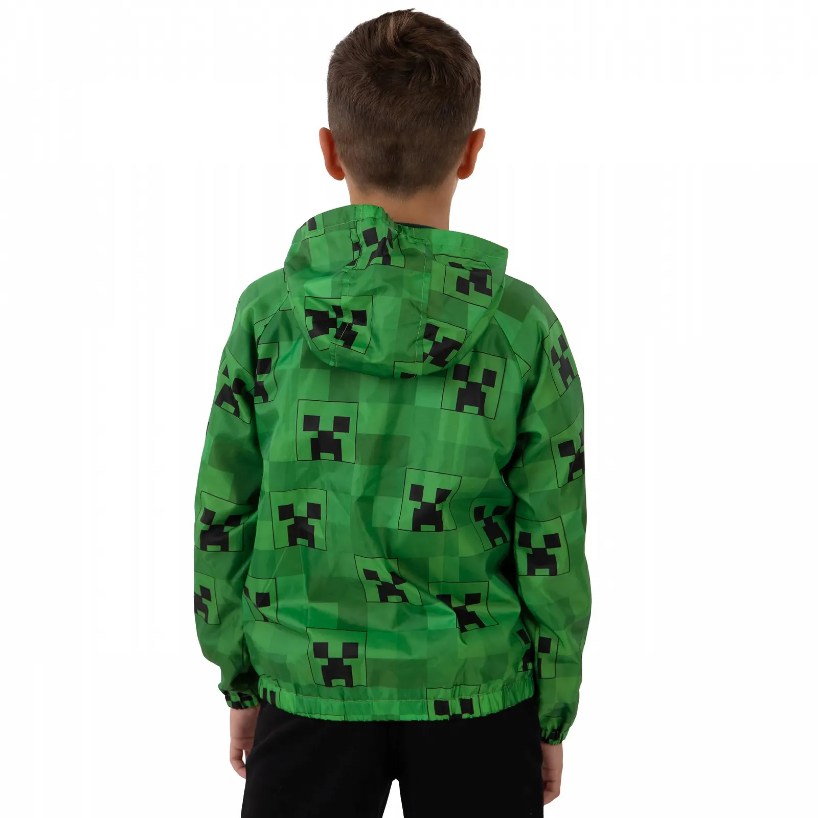 Куртка Дождевик для Мальчиков Minecraft Водоотталкивающая С капюшоном Для геймеров, фото №4