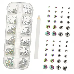 Стразы для ногтей FOMIYES для рукоделия, блестящие подвески, камни для нейл-арта и ручка для украшений и DIY-проектов - Фото 1
