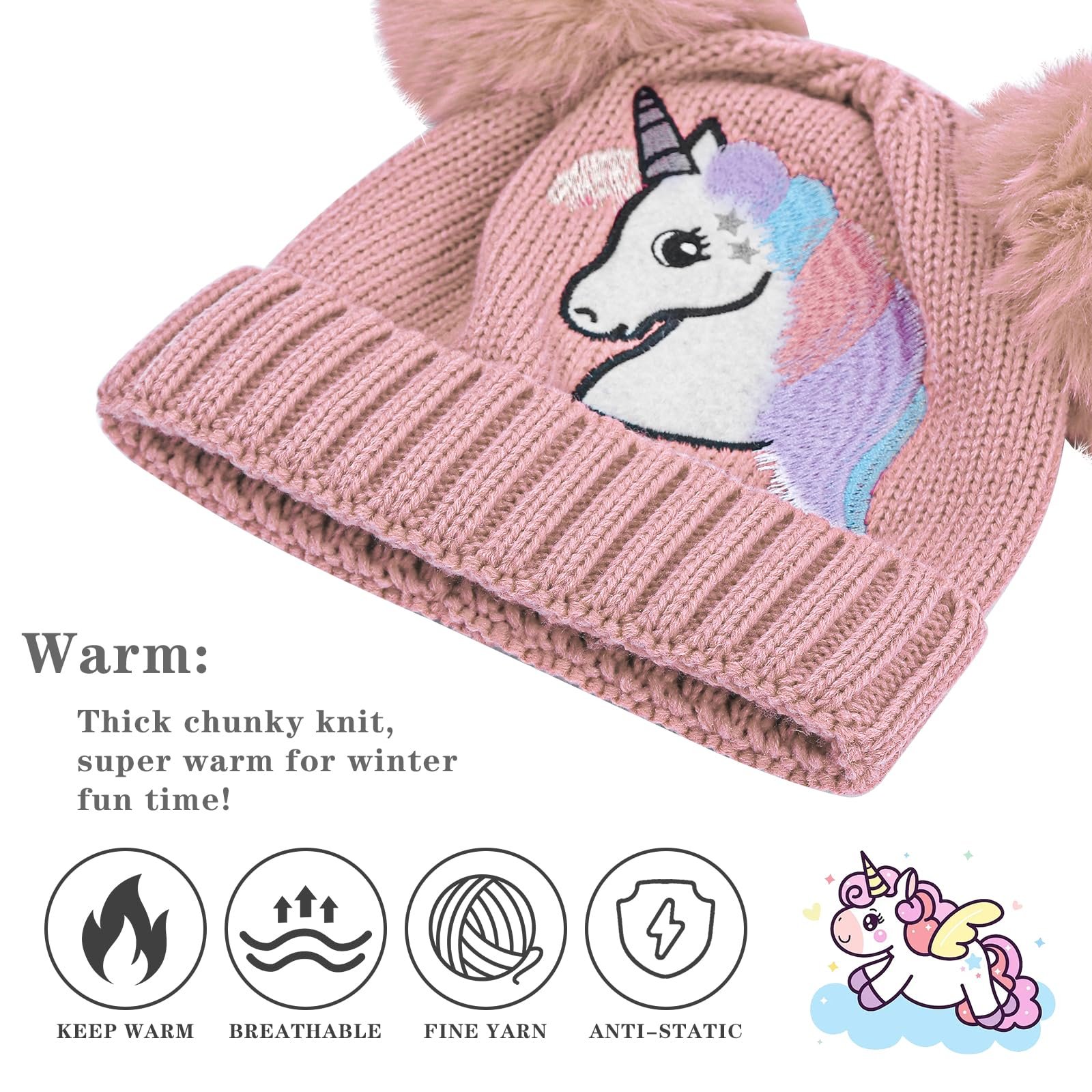 Зимняя шапка для девочек Mario, для малышей, фото №6