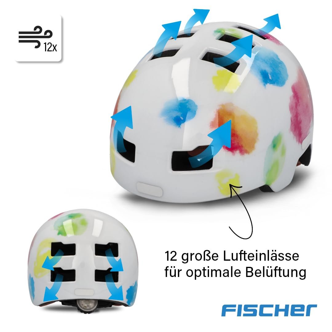 Шлем FISCHER BMX Kids Dirt Bike Plus с интегрированным LED задним фонарем, фото №8