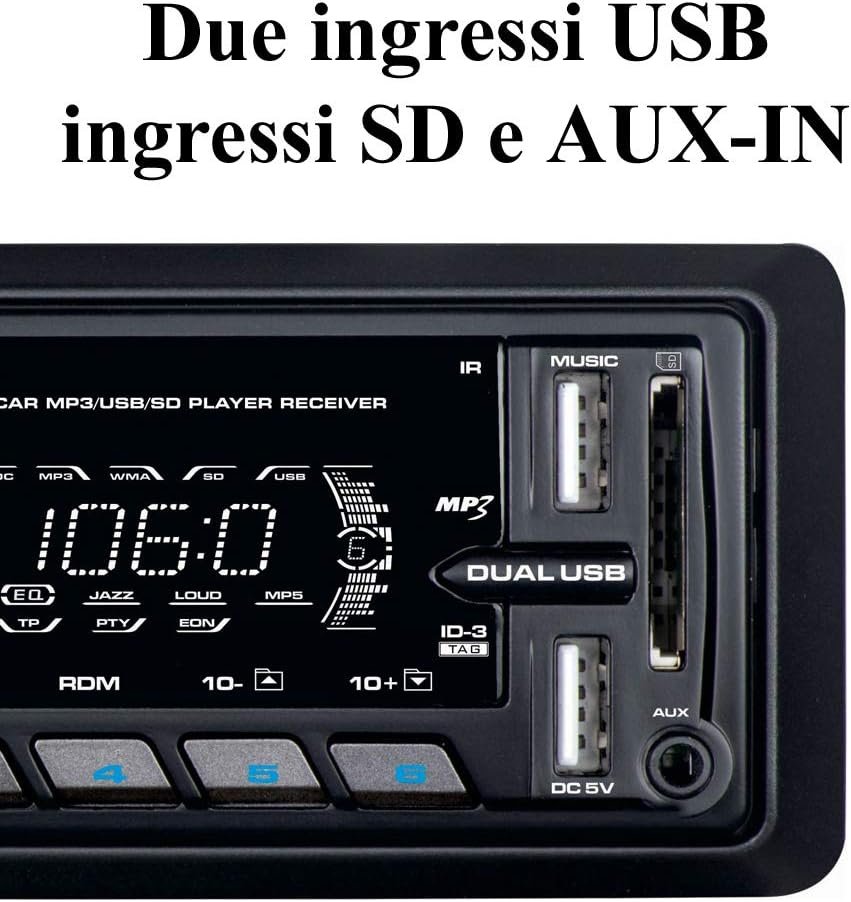 Автомагнітола Majestic DAB-442BT / Bluetooth / USB / AUX / SD slot / DAB+, фото №2