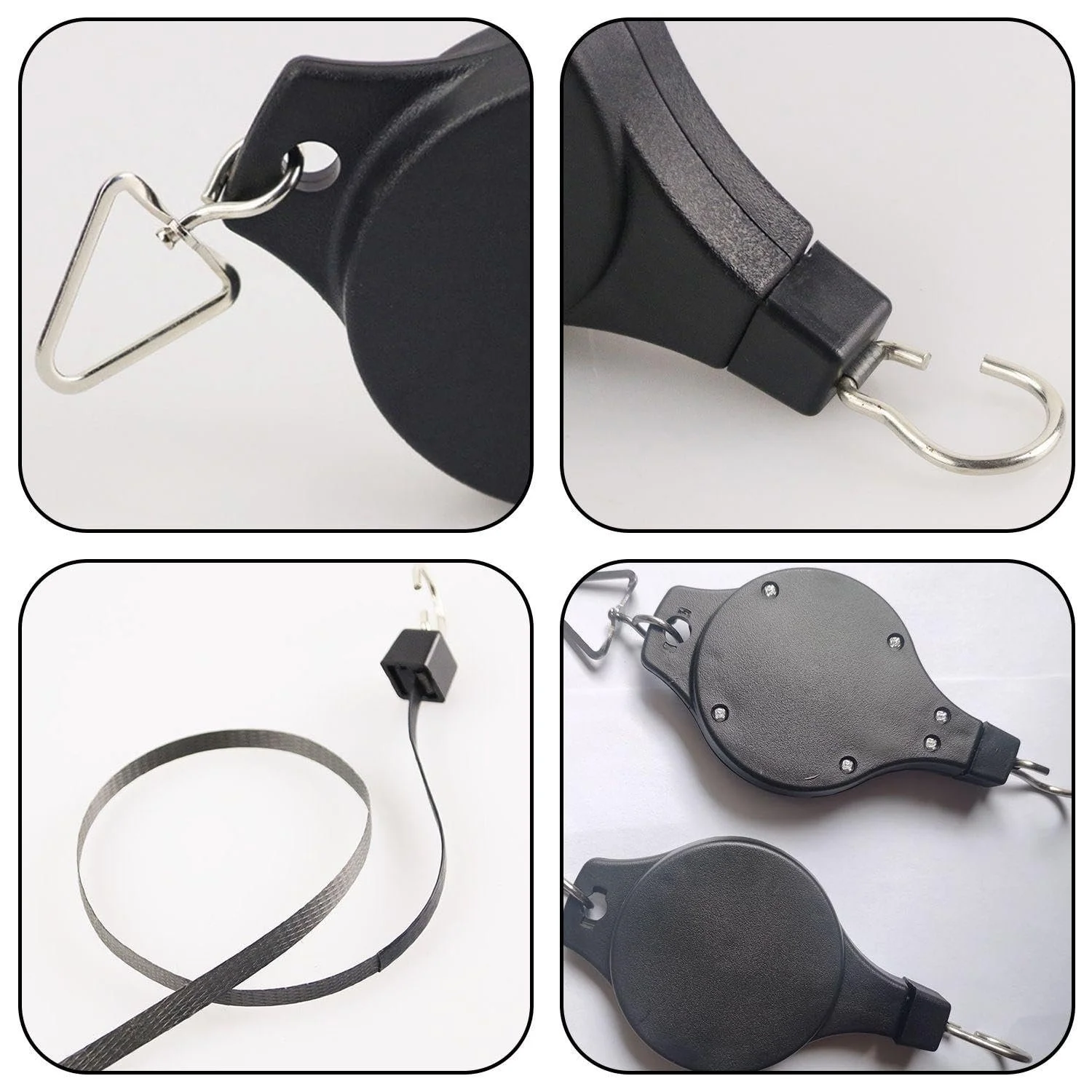 Висувні гачки для кошиків 4 шт 20 x 7.5 см Чорні та Білі, фото №3 Висувні гачки для кошиків 4 шт 20 x 7.5 см Чорні та Білі, фото №3