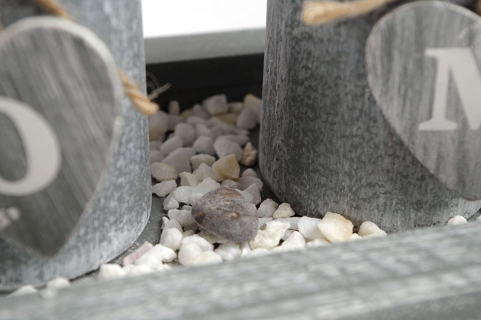 Подсвечник Kobolo Home на 4 чайные свечи в современном сером цвете, фото №4