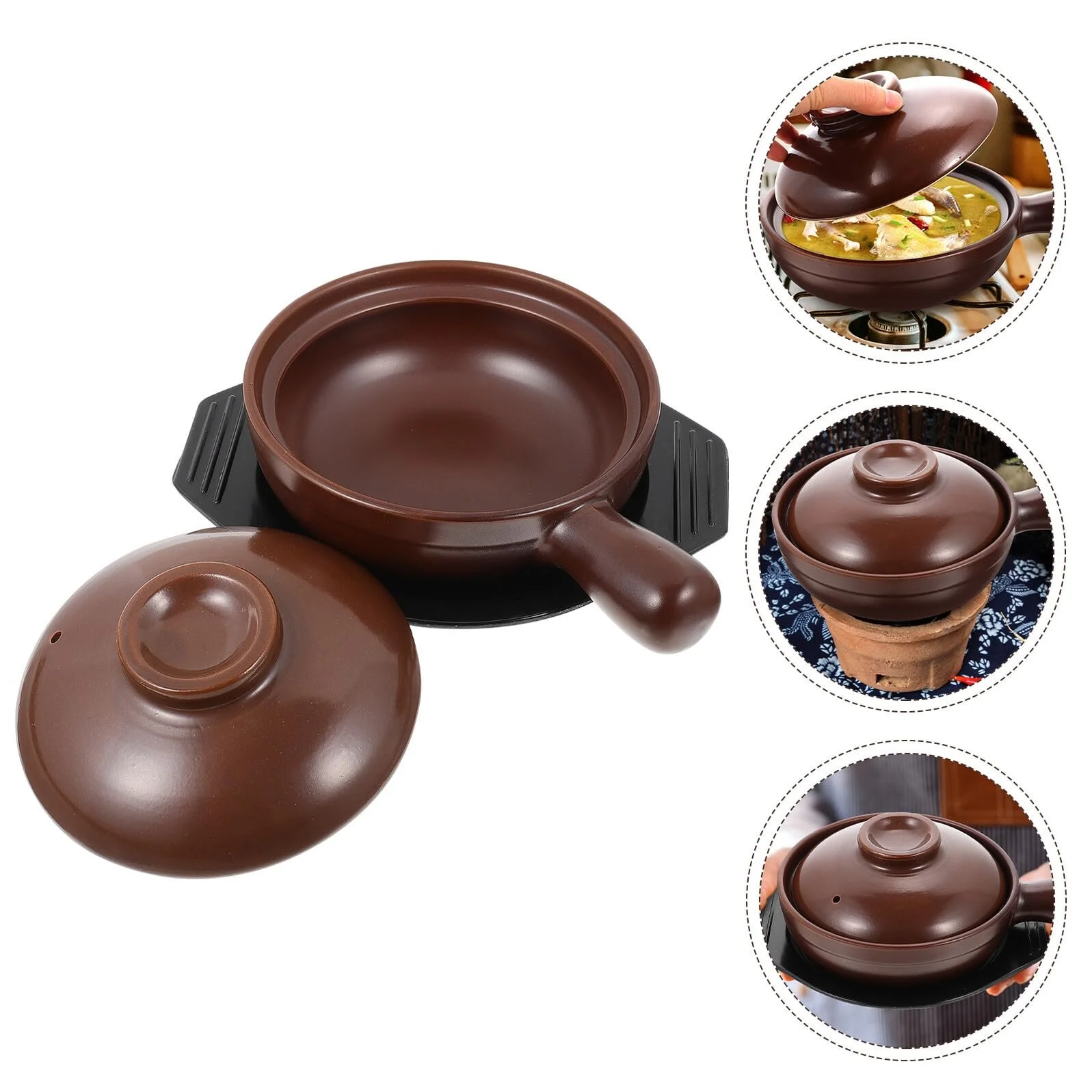 Керамічний горщик Homoyoyo з термостійкою ручкою, фото №9