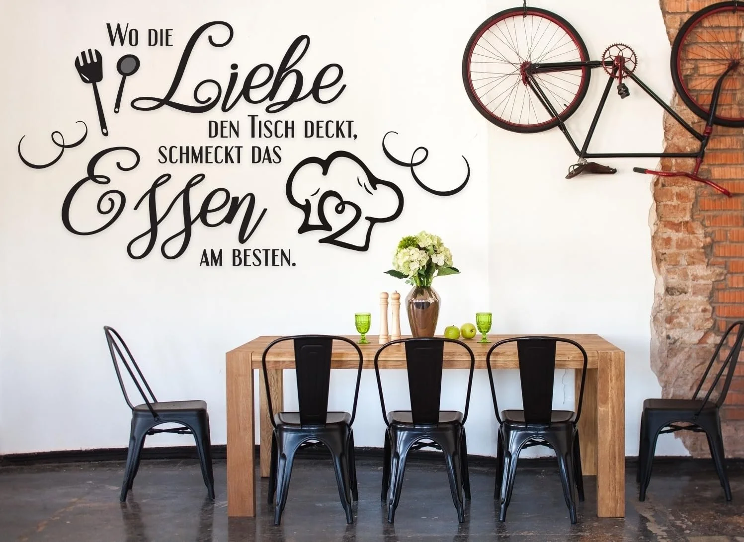 Наклейка на стіну tjapalo Kitchen Sayings A25 100x53 см Чорний, фото №1 Наклейка на стіну tjapalo Kitchen Sayings A25 100x53 см Чорний, фото №1