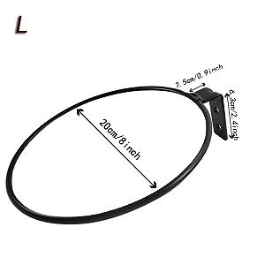 Настінний тримач для квіткових горщиків 3 шт. 8 дюймів Метал Чорний synthetic.ua - Фото 1