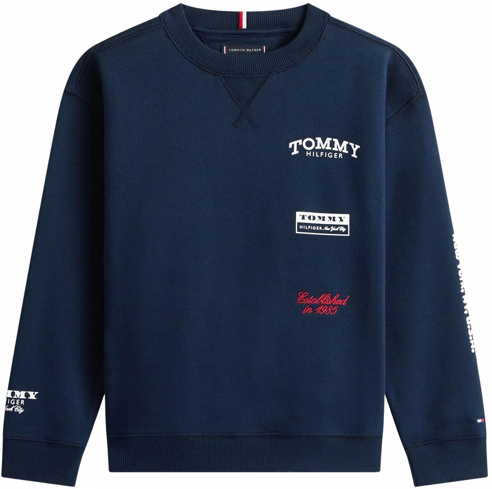 Толстовка Tommy Hilfiger Multi Print C-nk Sweatshirt Kb0kb10031 для мальчиков, фото №5