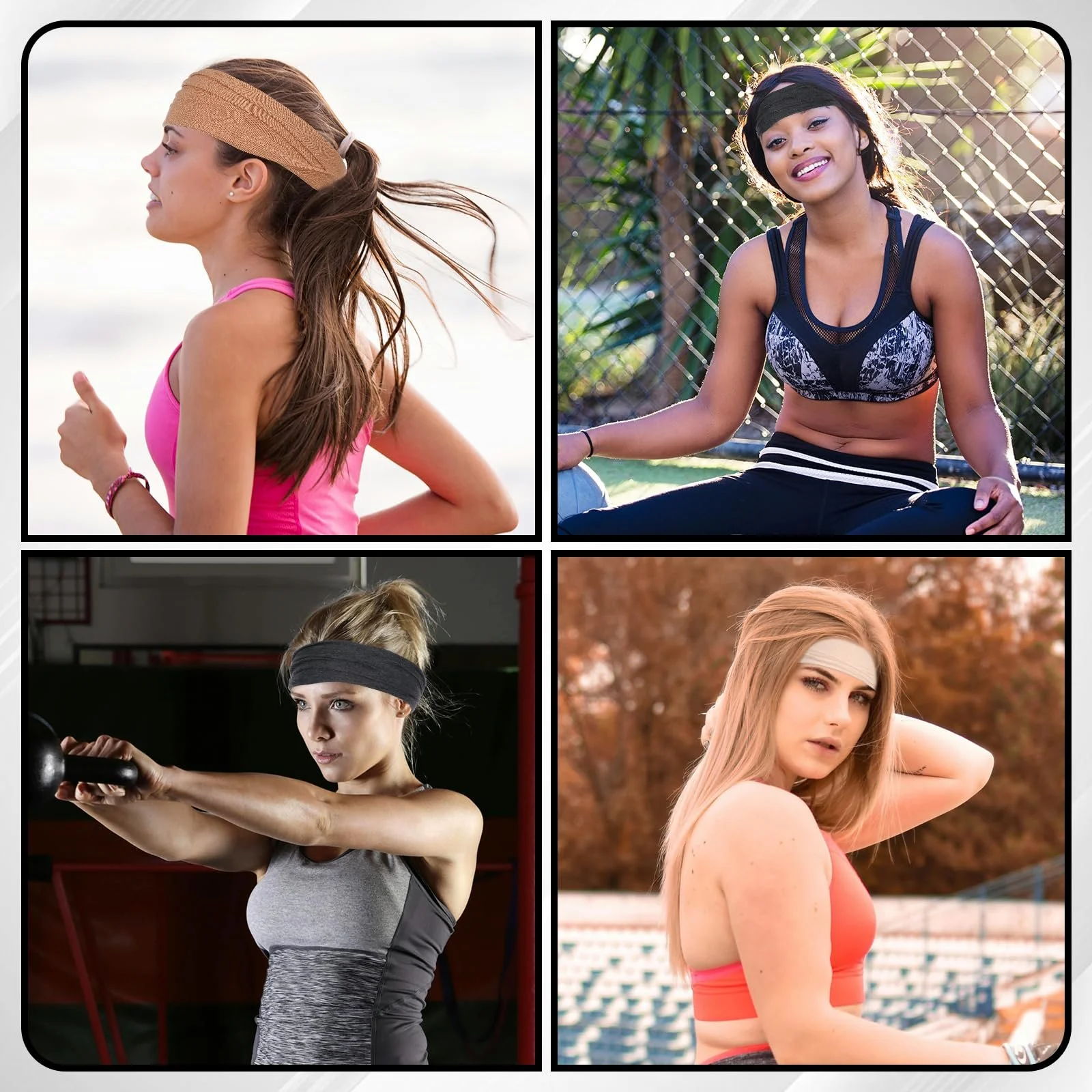 Повязка на голову 6 шт, фото №3