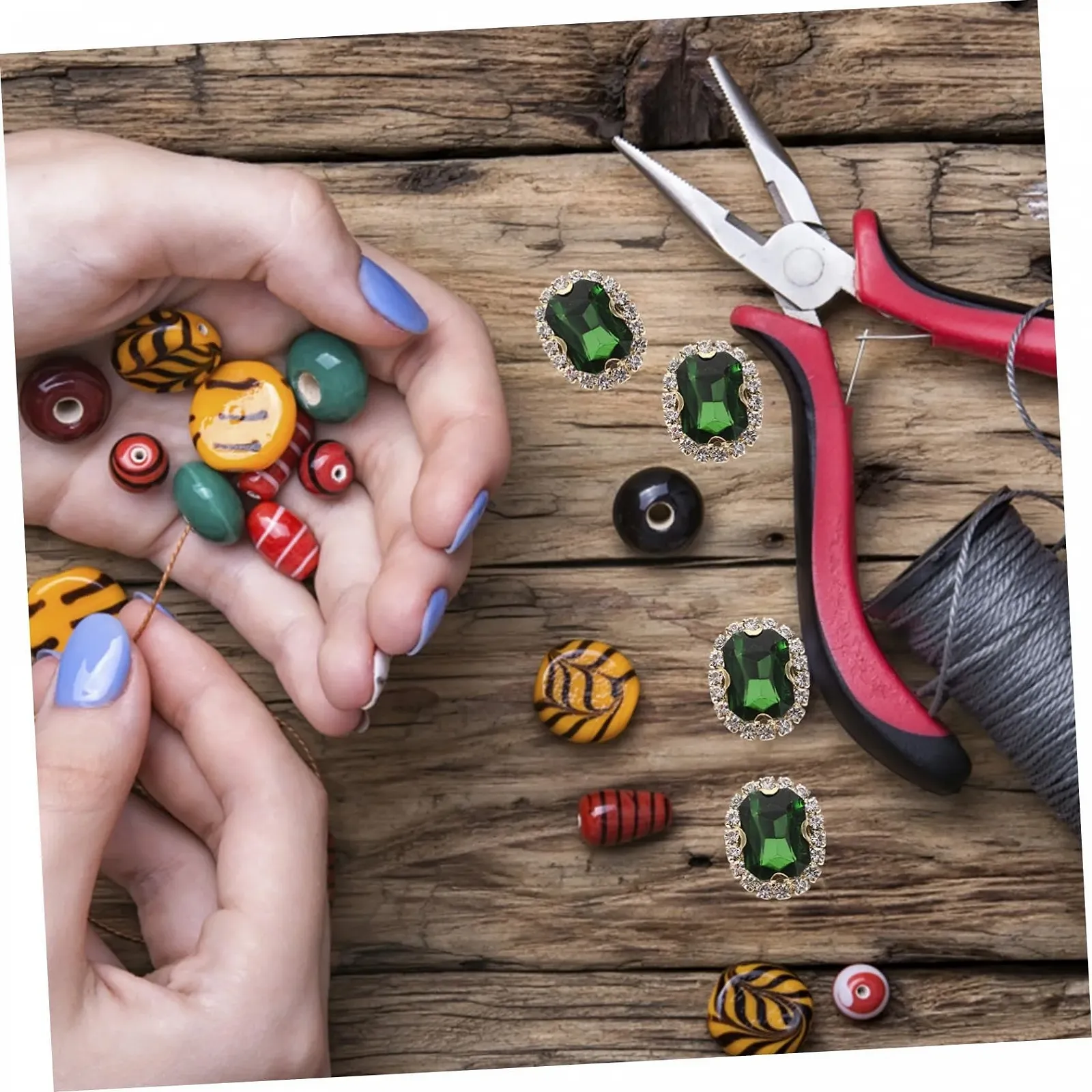 Стрази Пришивні Tofficu 20 штук Декоративні Стрази для Одягу та Аксесуарів Блискуча Оздоба для Творчих Проектів, фото №6