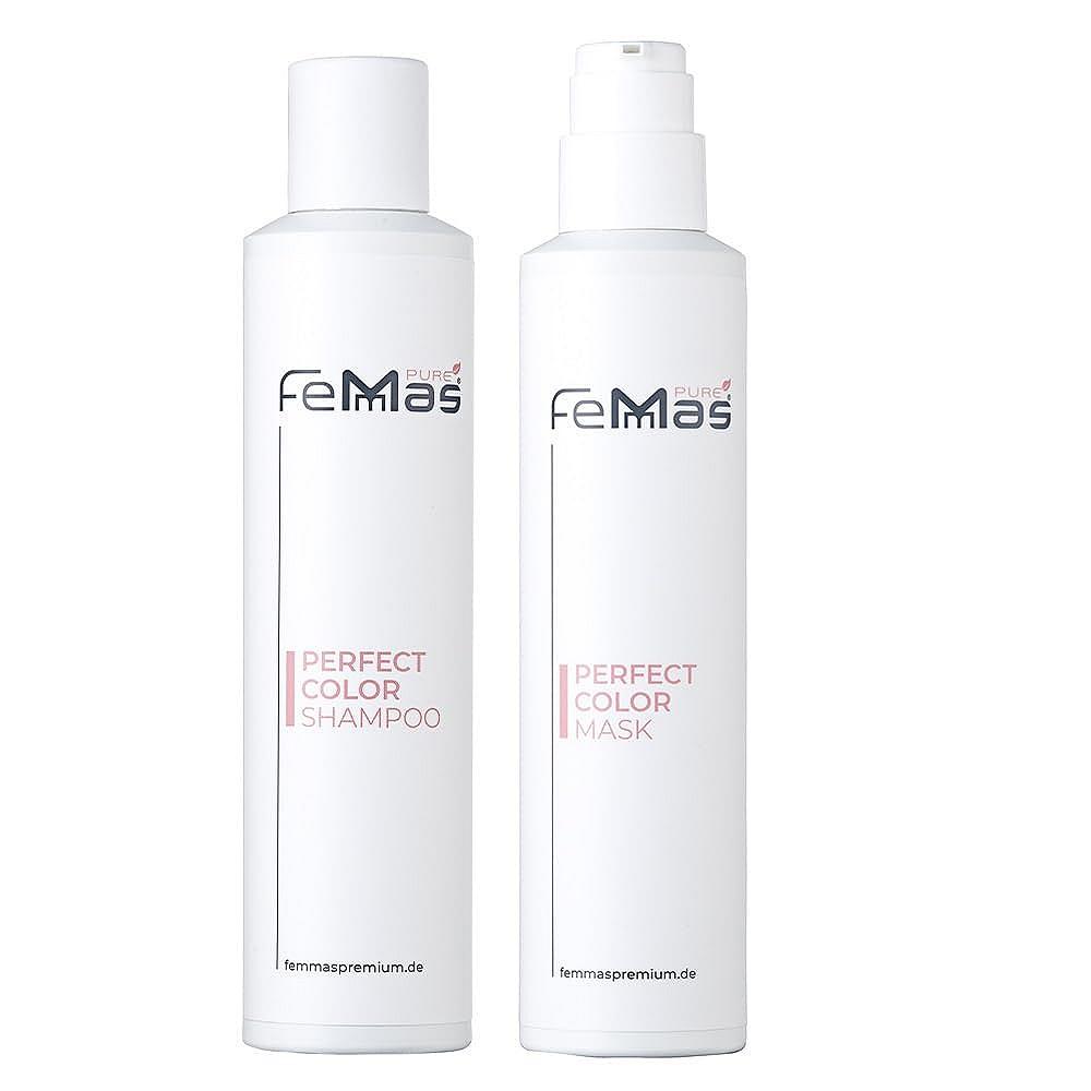 Шампунь Femmas Pure Perfect Colour 200 мл & Маска Perfect Colour 200 мл для фарбованого, мелірованого і тонованого волосся, фото №1