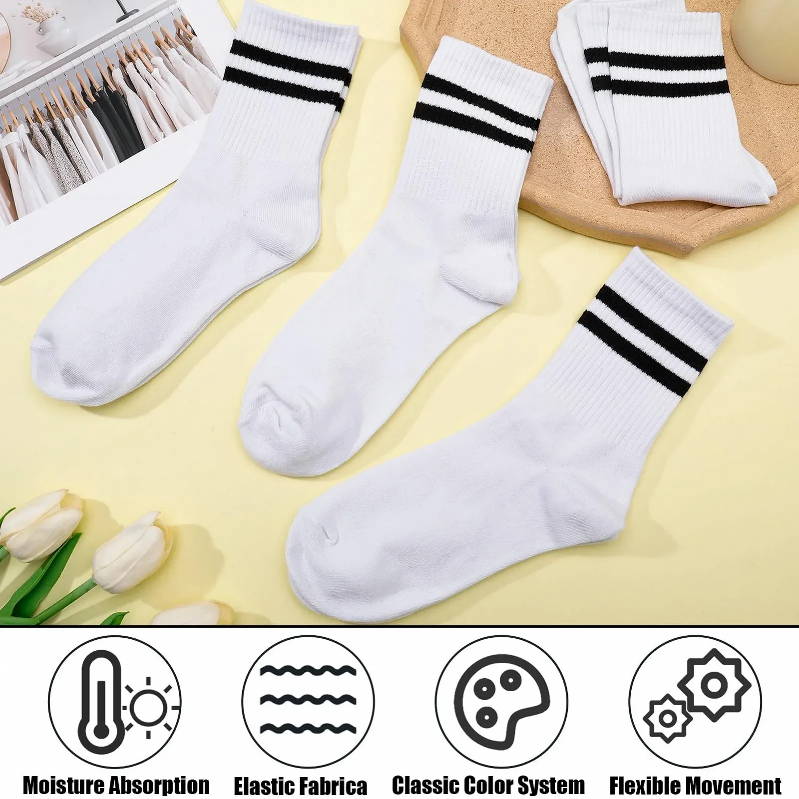 Шкарпетки Бавовняні Спортивні 6 пар, фото №2