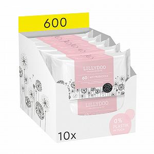 Влажные салфетки LILLYDOO Prebiotic 10 x 60 Без запаха - Фото 1