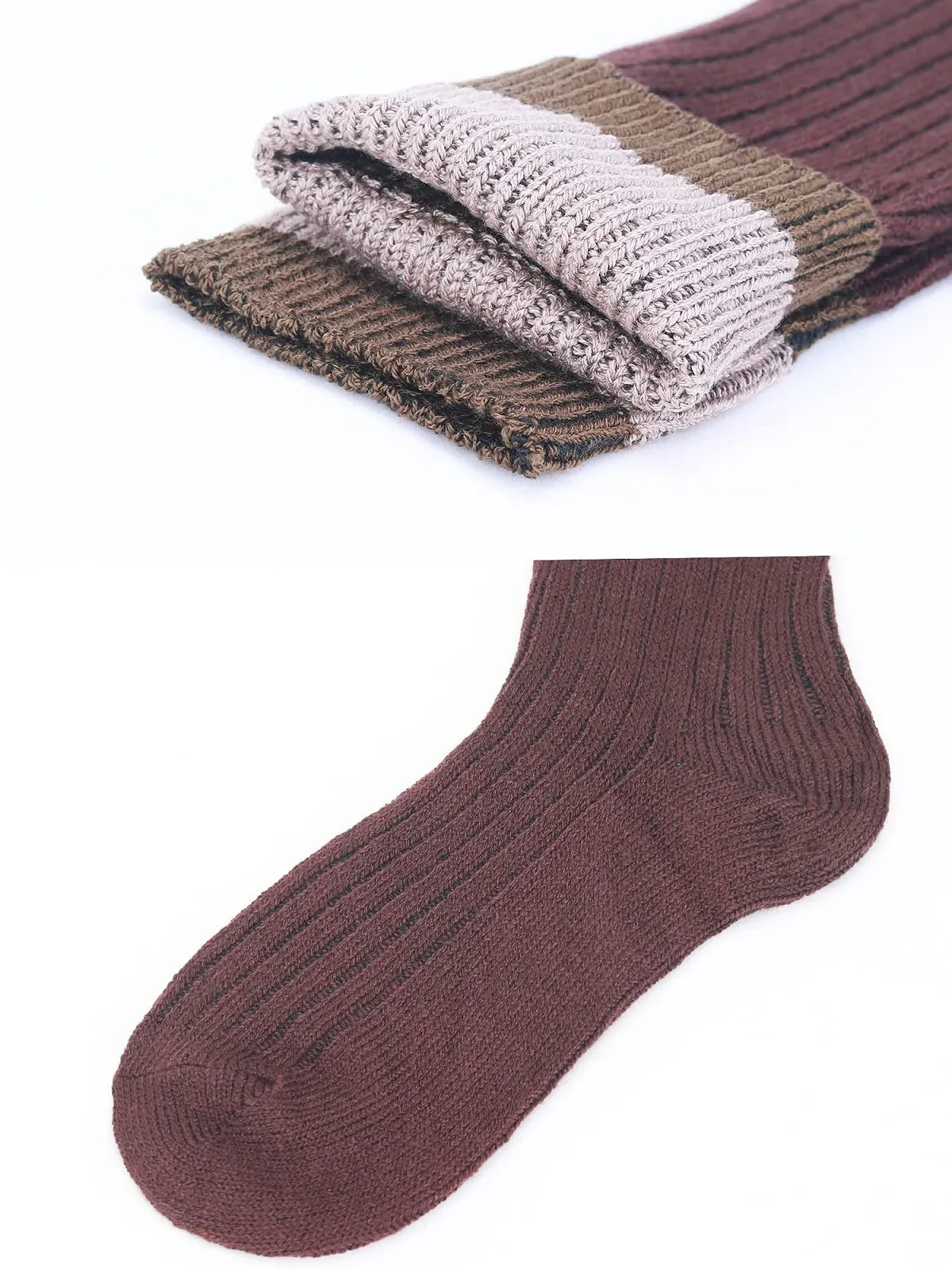 Комплект из 3 пар женских гольфов выше колена, утолщенные, однотонные, в стиле колледжа, теплые, для осени и зимы, размер 35-39, фото №2 Комплект из 3 пар женских гольфов выше колена, утолщенные, однотонные, в стиле колледжа, теплые, для осени и зимы, размер 35-39, фото №2