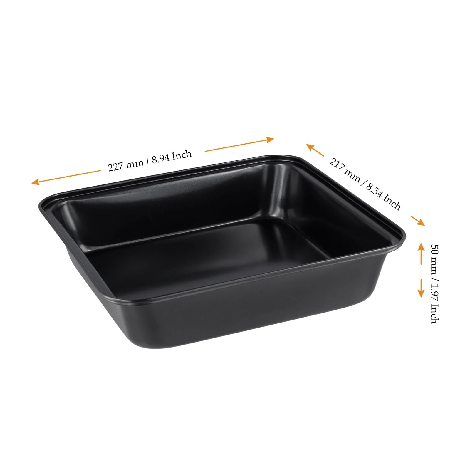 Набор форм для выпечки 4 шт. 21 x 21 x 5 см квадратные антипригарные для лазаньи и тортов черные, фото №2 Набор форм для выпечки 4 шт. 21 x 21 x 5 см квадратные антипригарные для лазаньи и тортов черные, фото №2