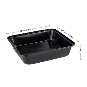 Набор форм для выпечки 4 шт. 21 x 21 x 5 см квадратные антипригарные для лазаньи и тортов черные цена на synthetic.ua - Фото 1 Набор форм для выпечки 4 шт. 21 x 21 x 5 см квадратные антипригарные для лазаньи и тортов черные synthetic.ua - Фото 1