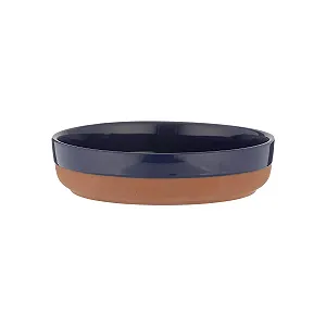 Форма для запекания Typhoon Mediterranean 1402.117 терракотовая круглая 21 см темно-синяя - Фото 1