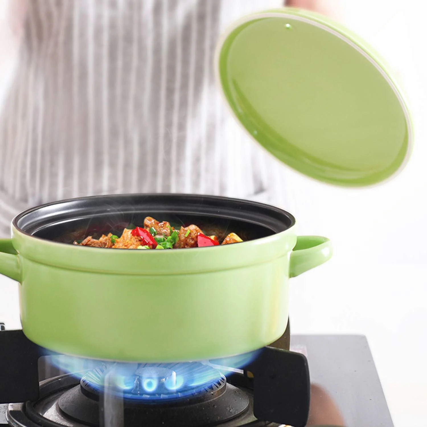 Сотейник AIBAB, з високою термостійкістю, 1,5 л, фото №2 Сотейник AIBAB, з високою термостійкістю, 1,5 л, фото №2