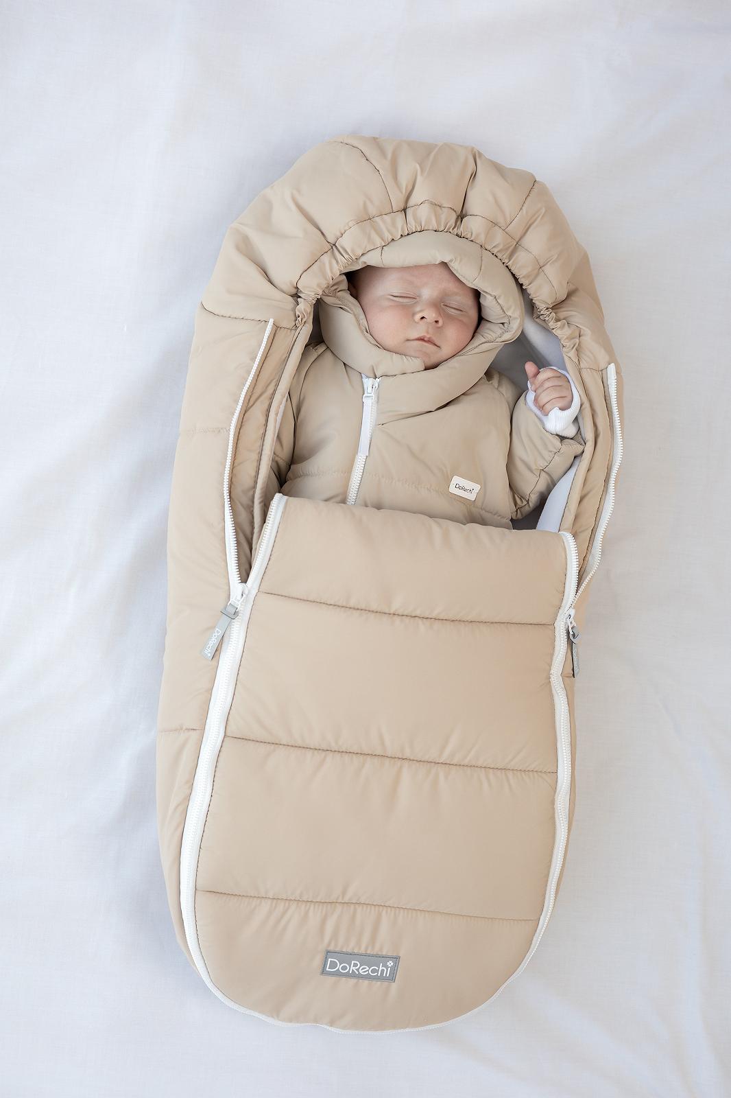 Зимний комплект для новорожденного baby бежевый, фото №3