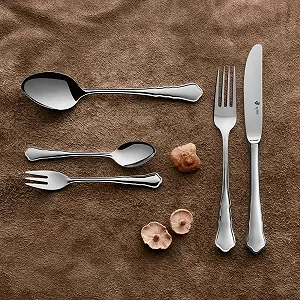 Набір столових приборів для 6 осіб PW Paul Wirths CHIPPENDALE 7700, 30 предметів, полірована нержавіюча сталь, з підносом для столових приборів synthetic.ua - Фото 1