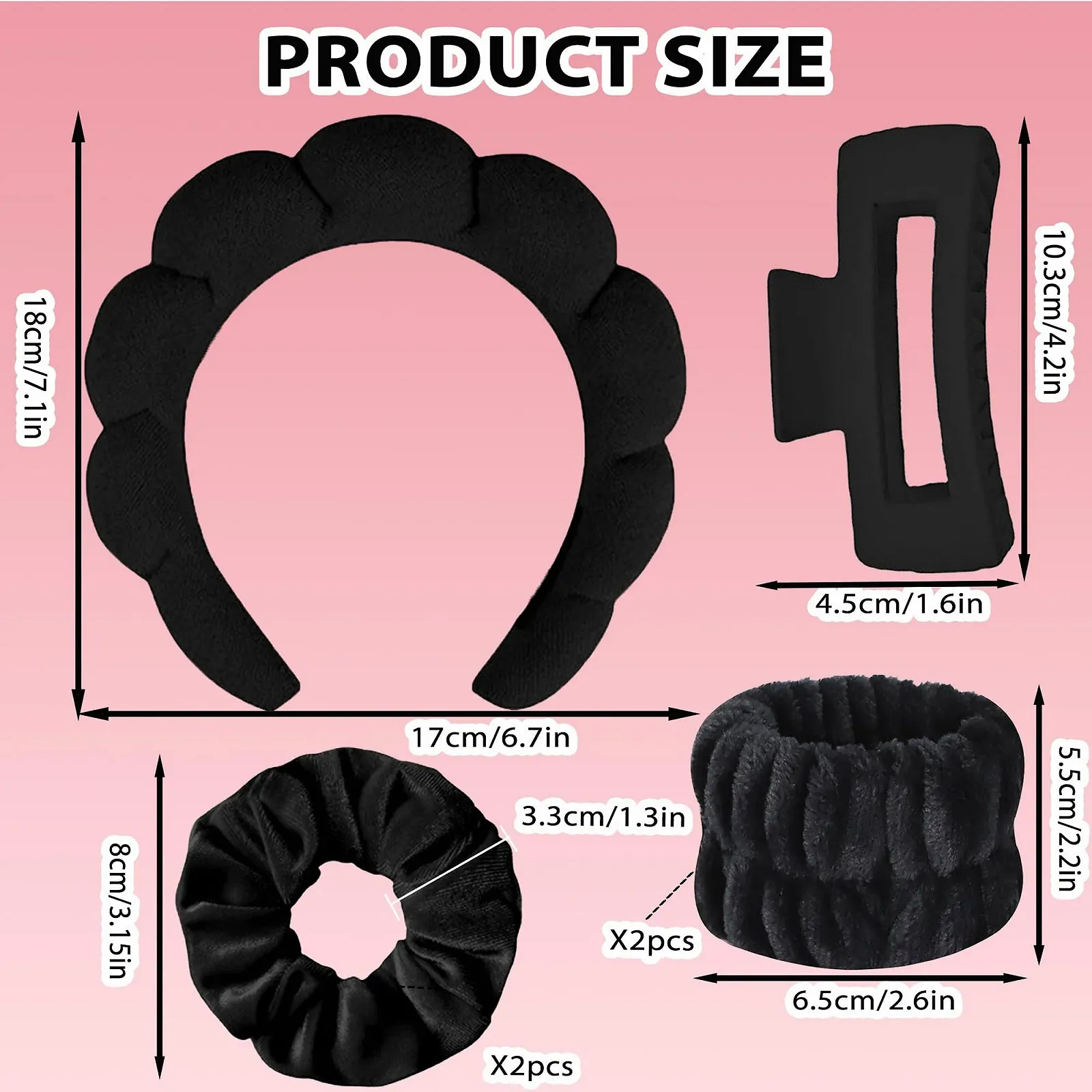 Обруч для Spa, Чорний, фото №3