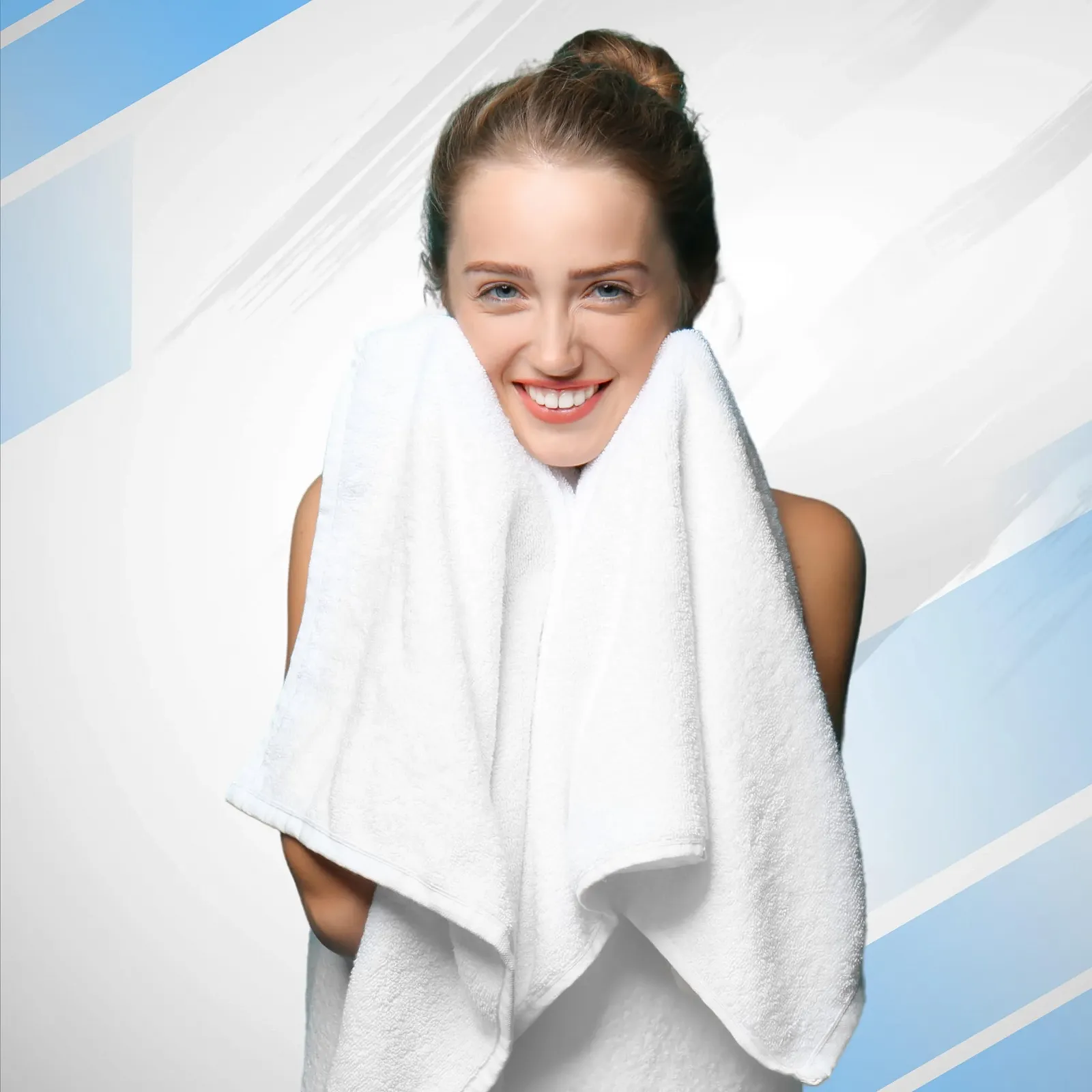 Набір рушників Infinitee Xclusives Premium 8 шт. 100% бавовна Light Grey, фото №6